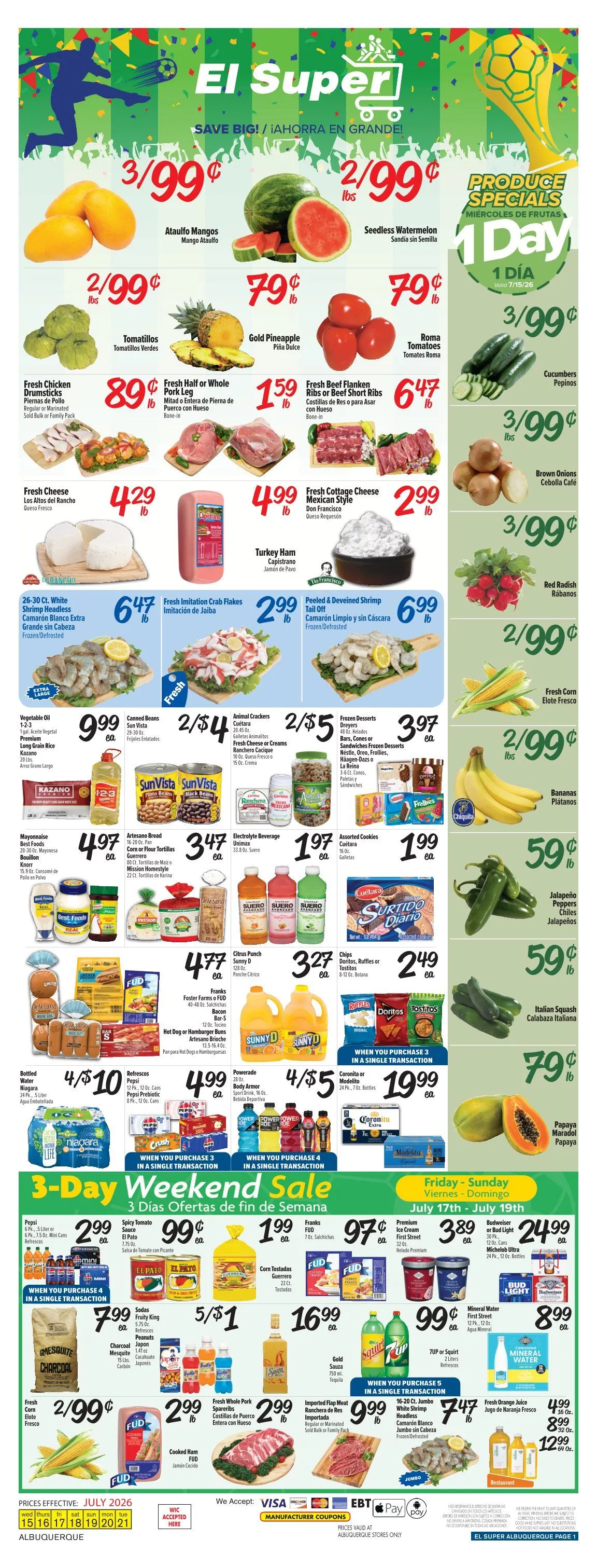Weekly ad El Super Sales from July 15 to July 21 2026 - Page 