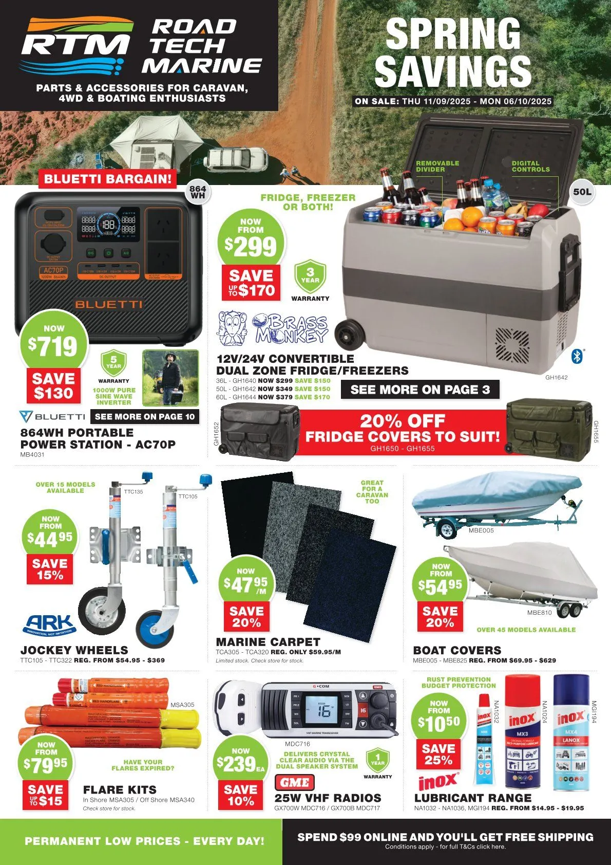 Road Tech Marine catalogues - Catalogue valid from 11 September to 10 October 2025 - page 1