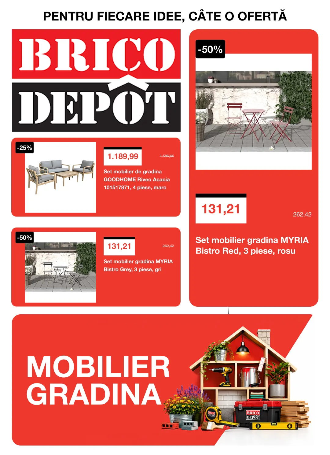 Catalog brico depot de la 17 iulie până la 31 iulie 2026 - Revista Pagina 1