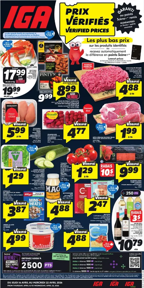 IGA Sales from April 16 to April 22 2026 - flyer page 
