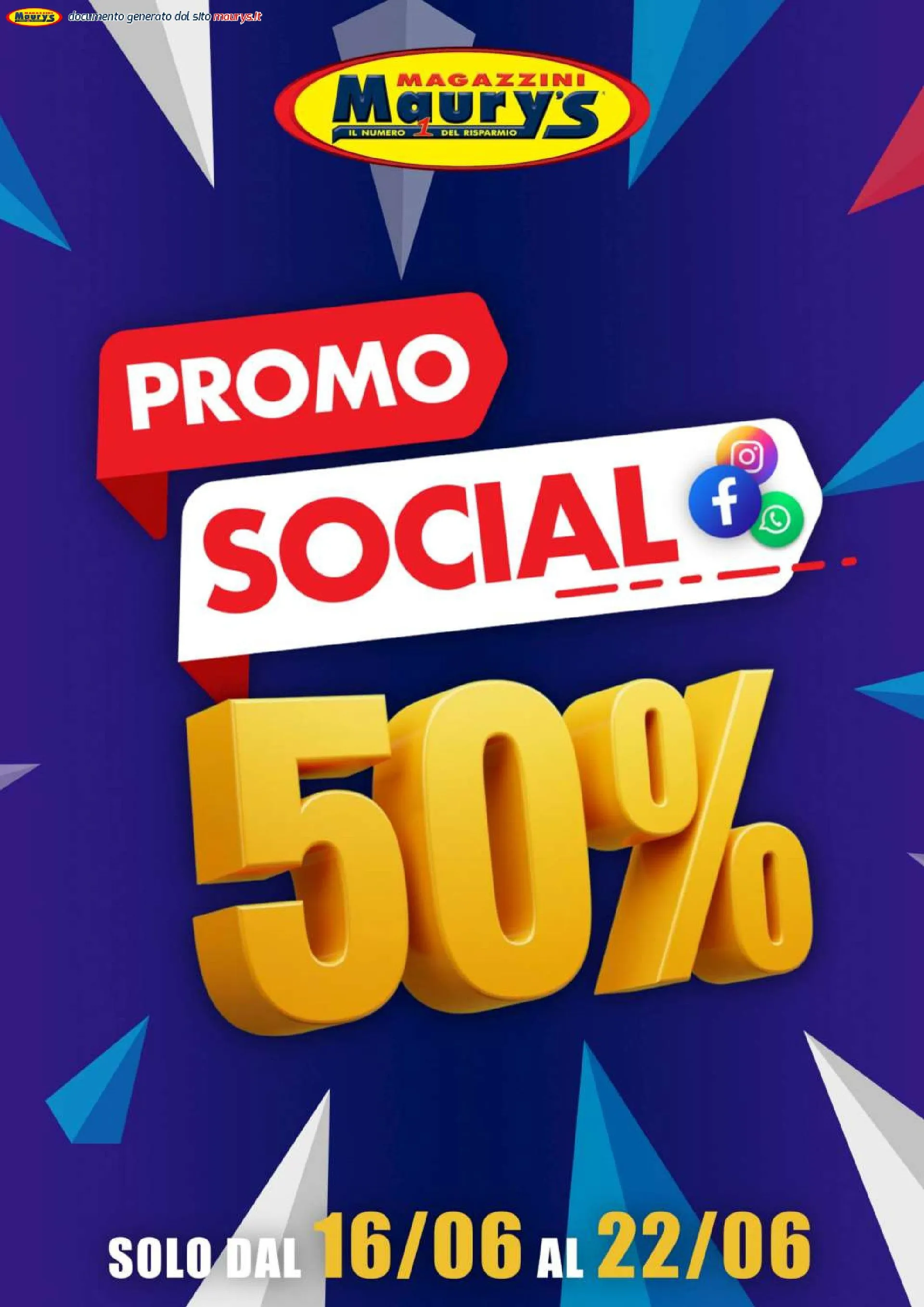 Volantini Maury's da 16 giugno a 22 giugno di 2025 - Pagina del volantino