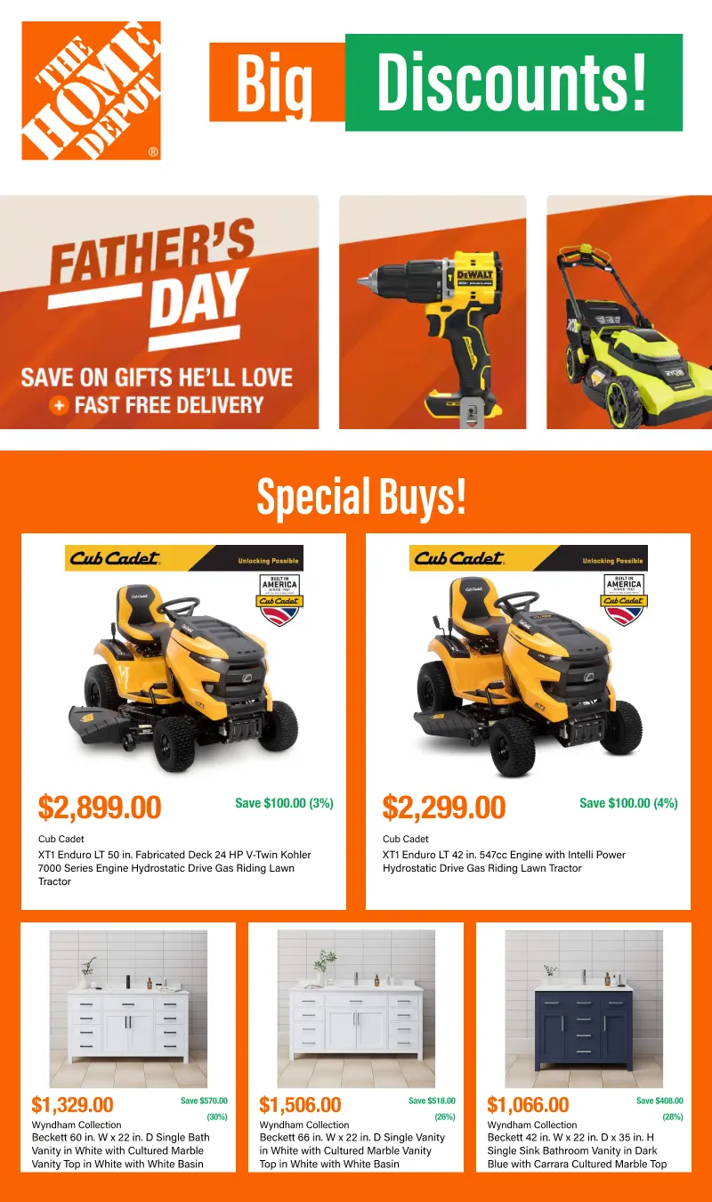 Weekly ad  The Home Depot Sales from June 4 to June 23 2026 - Page 