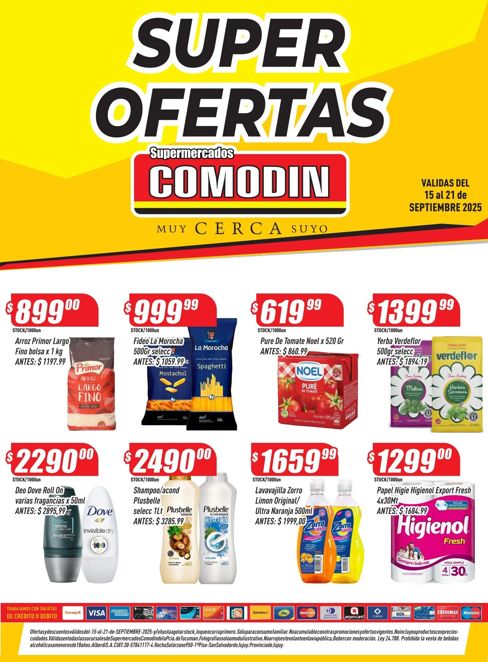 Ofertas de  Ofertas Supermercados Comodín  15 de septiembre al 21 de septiembre 2025 - Página  del catálogo