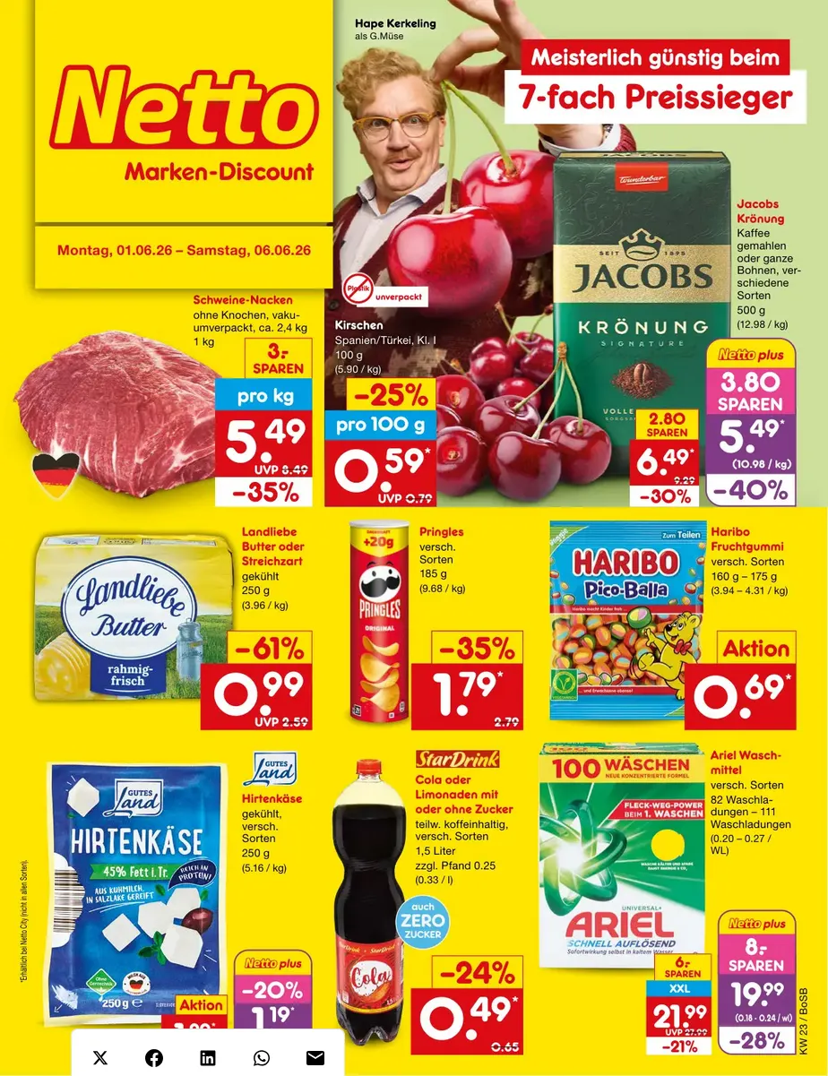 Netto Marken-Discount folders van 1 juni tot 9 juni 2026 - Folder pagina 1