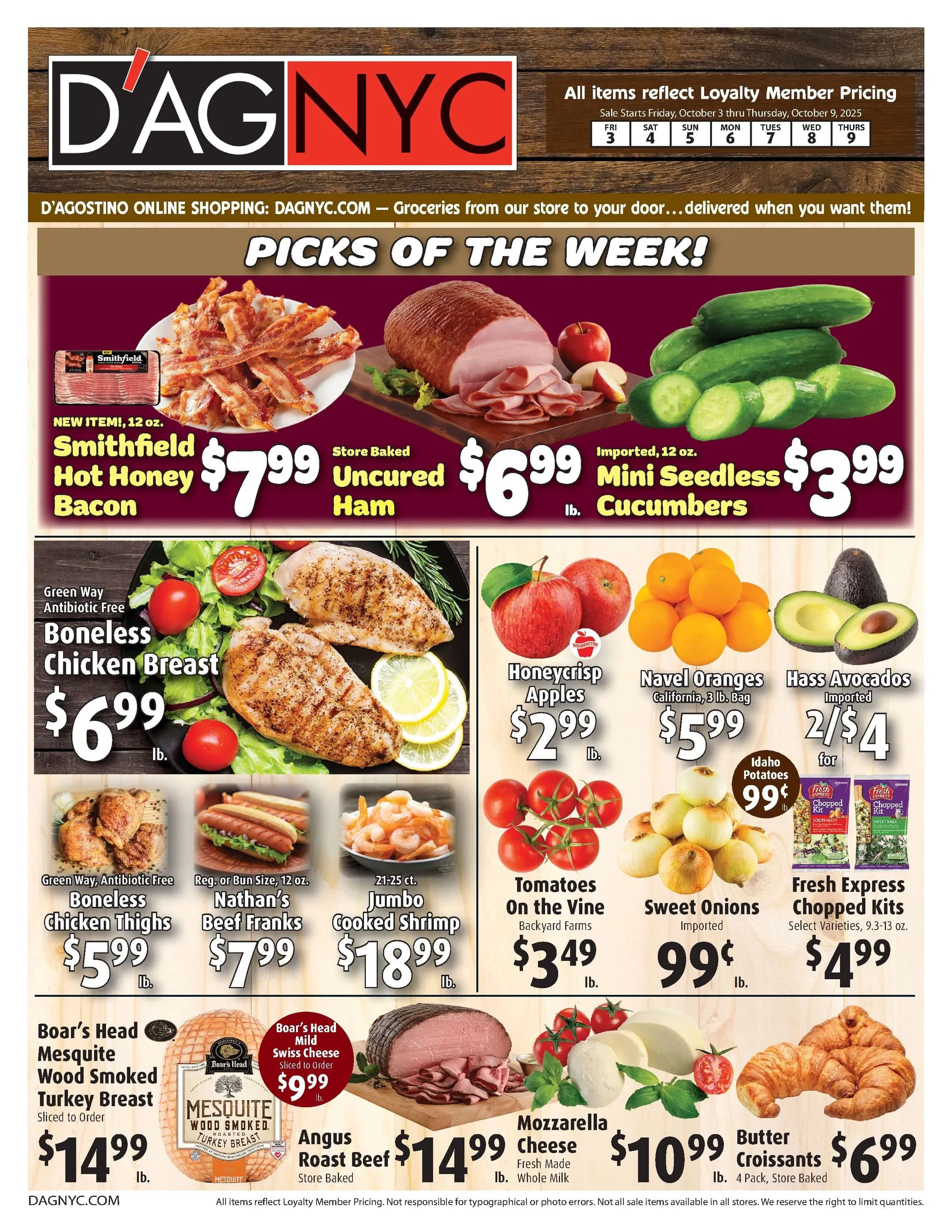 Weekly ad D'Agostino Supermarkets Sales from October 3 to October 9 2025 - Page 1