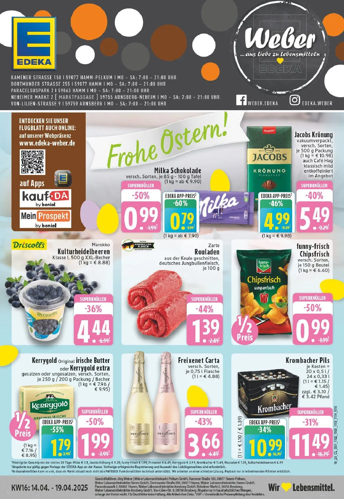 Edeka Angebote von 14. April bis 19. April 2025 - Prospekt seite 1