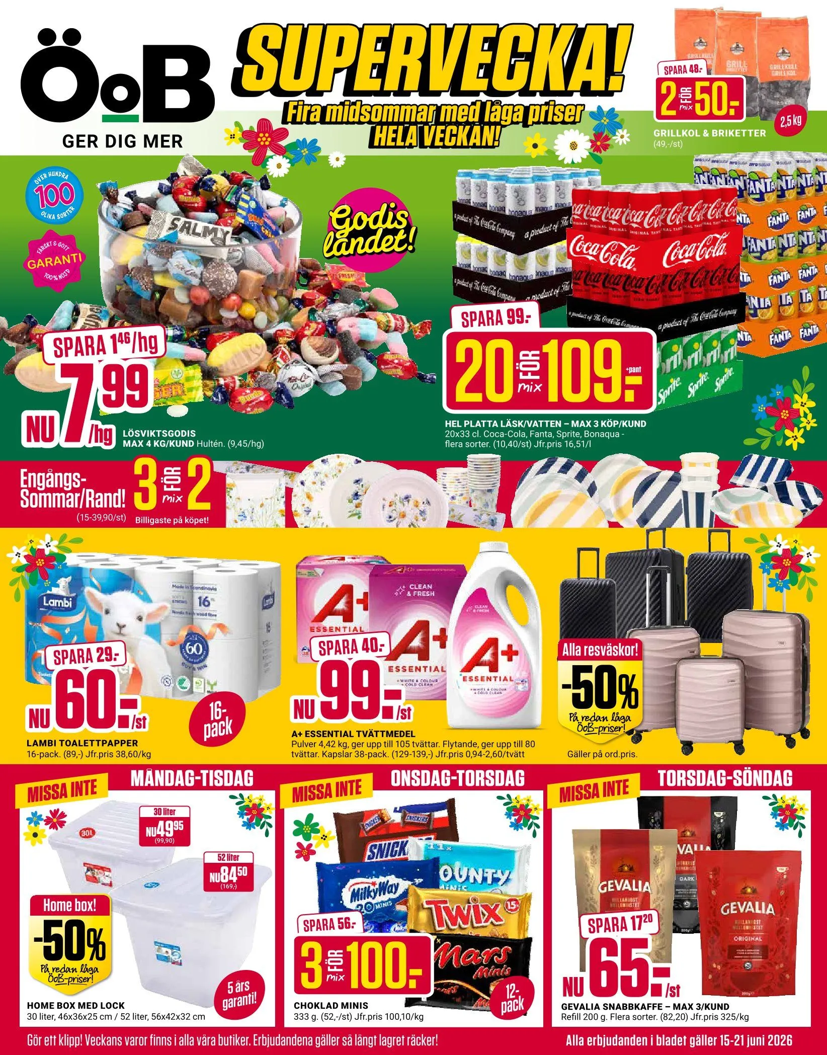 ÖoB erbjudanden från 15 juni till 21 juni 2026 - Reklamblad sidor 1