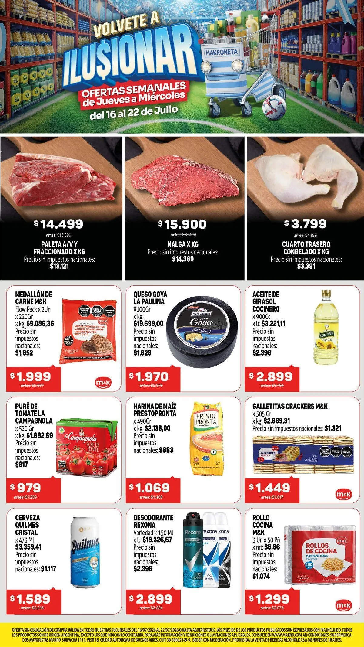 Ofertas de Ofertas Makro 16 de julio al 22 de julio 2026 - Página 1 del catálogo