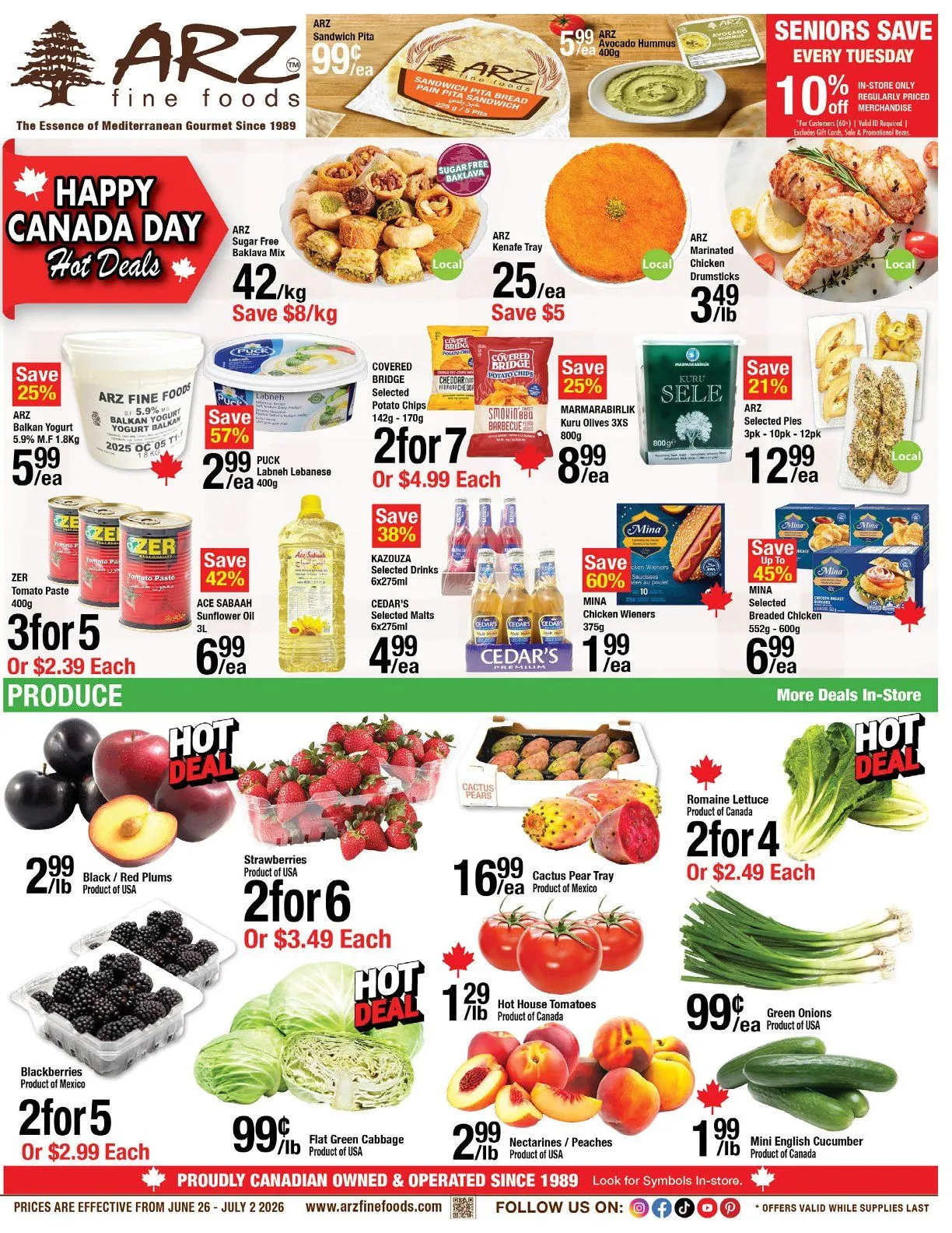 Arz Fine Foods Sales from June 26 to July 2 2026 - flyer page 1