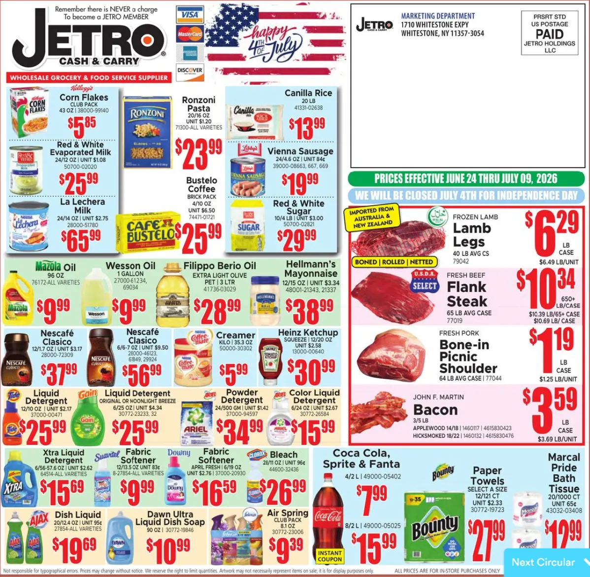 Weekly ad Jetro Sales from June 24 to July 9 2026 - Page 1