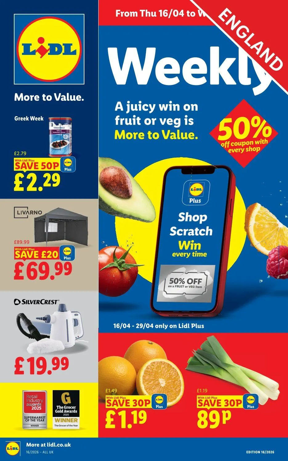 Lidl catalogues from 16 April to 22 April 2026 - Catalogue Page 1