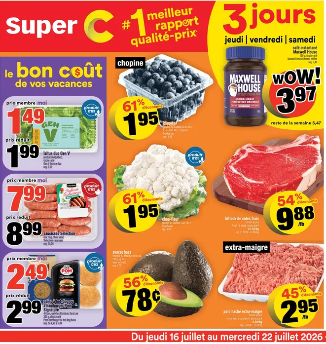 Super C Sales from July 16 to July 22 2026 - flyer page 1