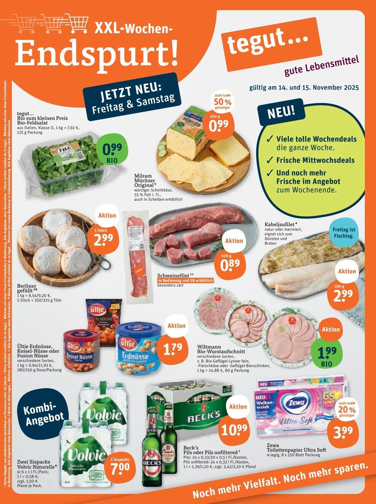 tegut... Angebote von 14. November bis 15. November 2025 - Prospekt seite 1