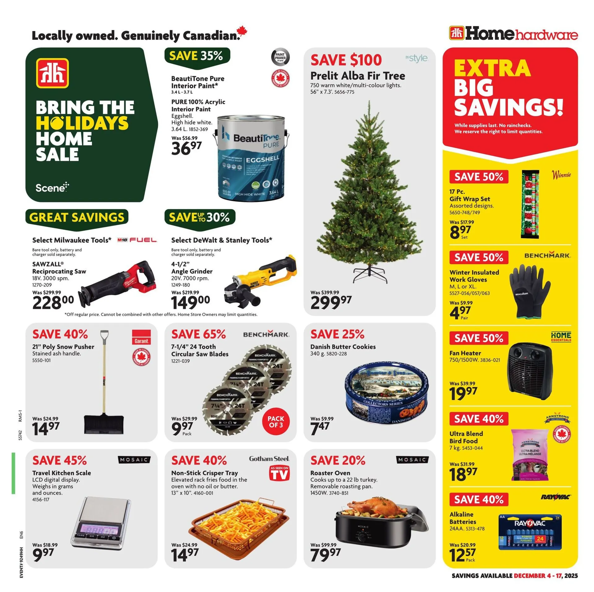 Home Hardware Sales from December 12 to December 18 2025 - flyer page 1