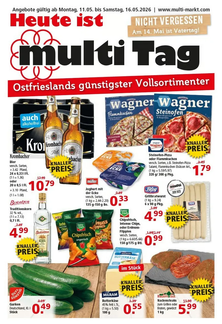 Multi Markt Angebote von 11. Mai bis 16. Mai 2026 - Prospekt seite