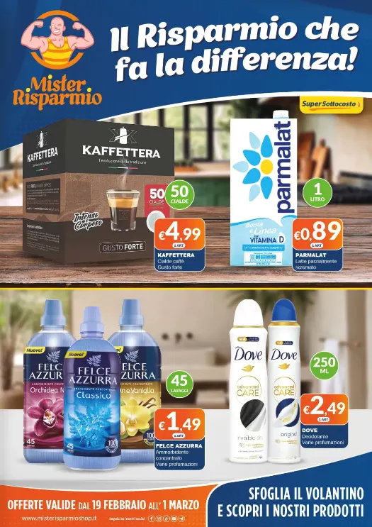 Volantini Mister Risparmio da 19 febbraio a 1 marzo di 2026 - Pagina del volantino
