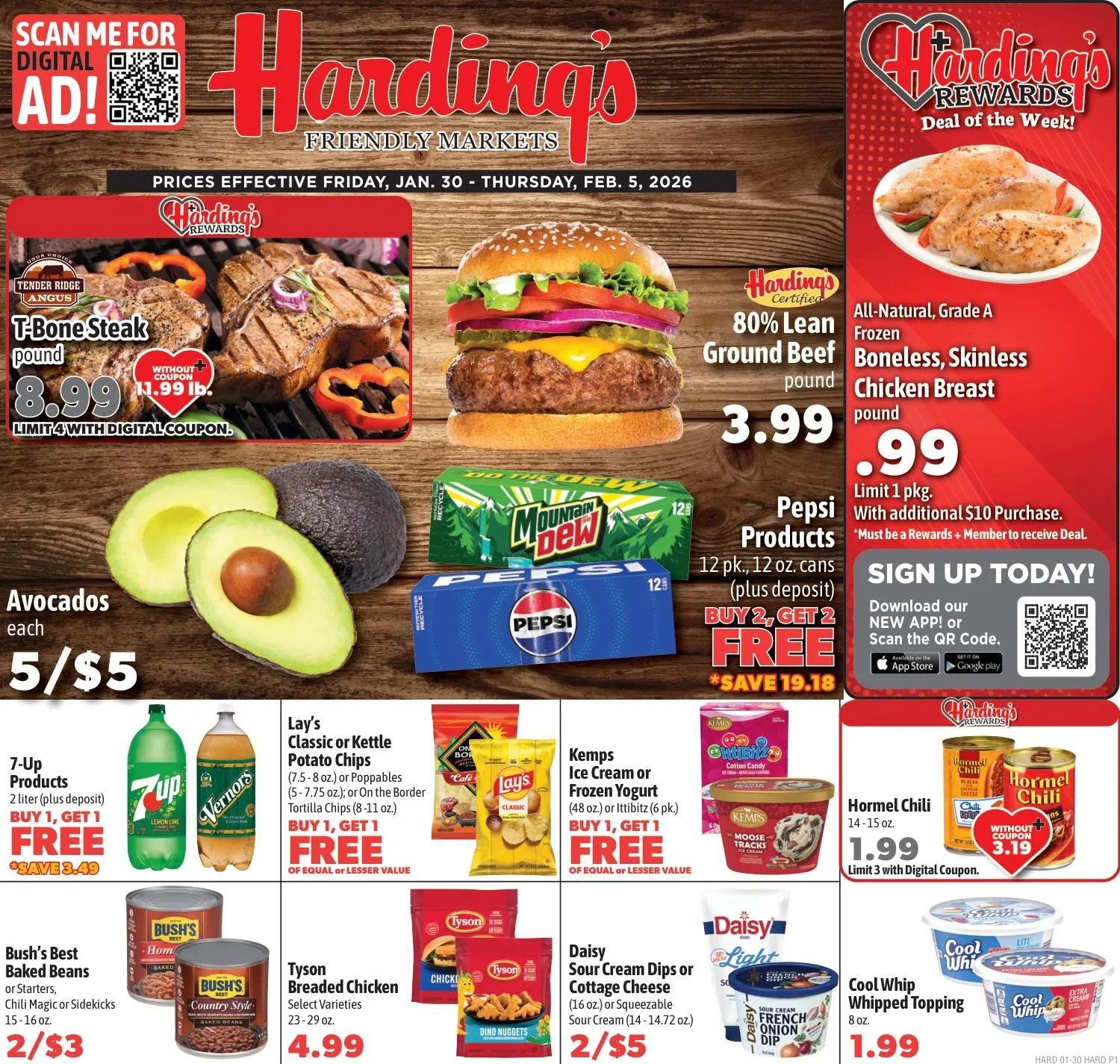Weekly ad Harding's Markets Sales from January 30 to February 5 2026 - Page 