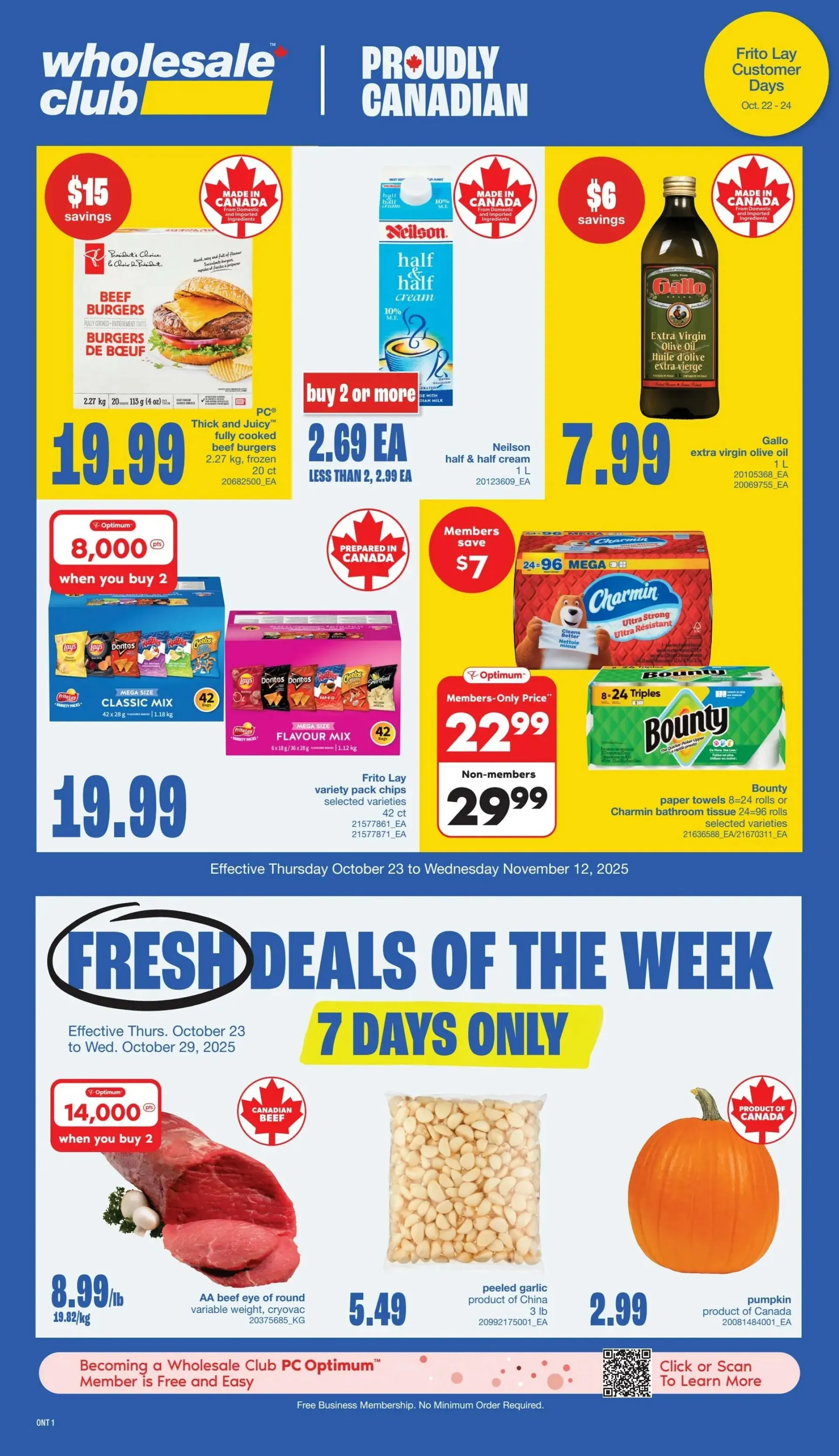 Wholesale Club Sales from October 30 to November 12 2025 - flyer page