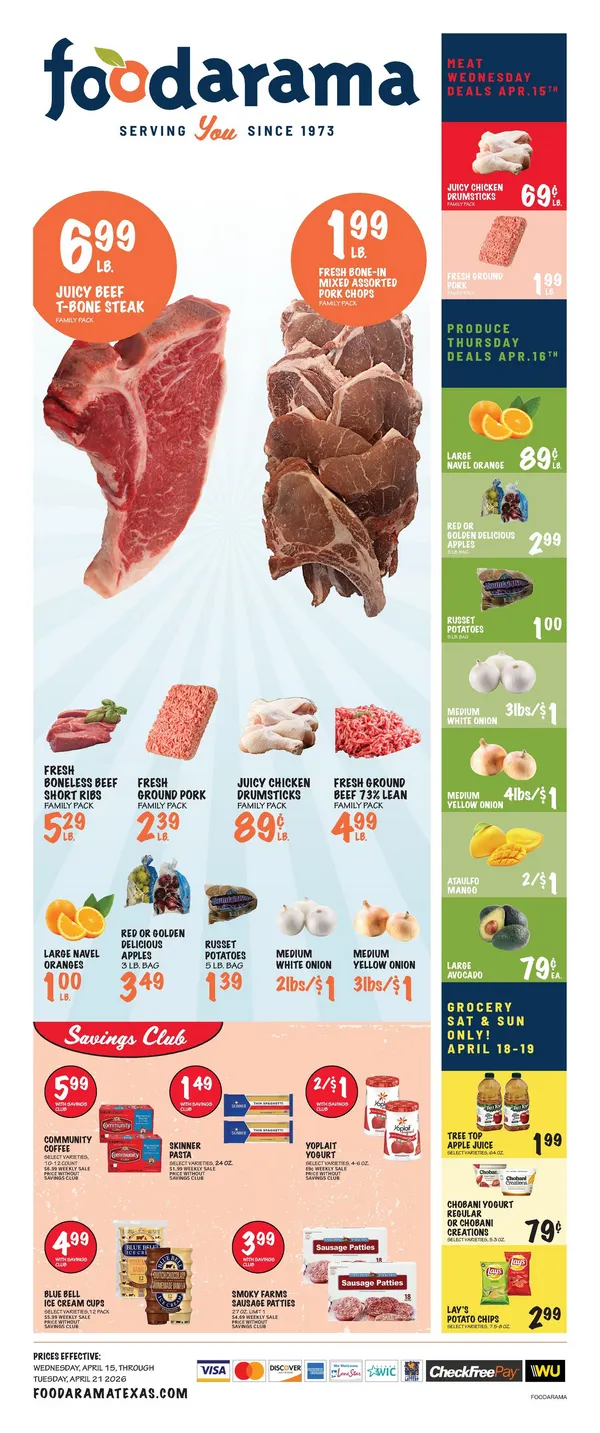 Weekly ad  Foodarama Sales from April 15 to April 21 2026 - Page 