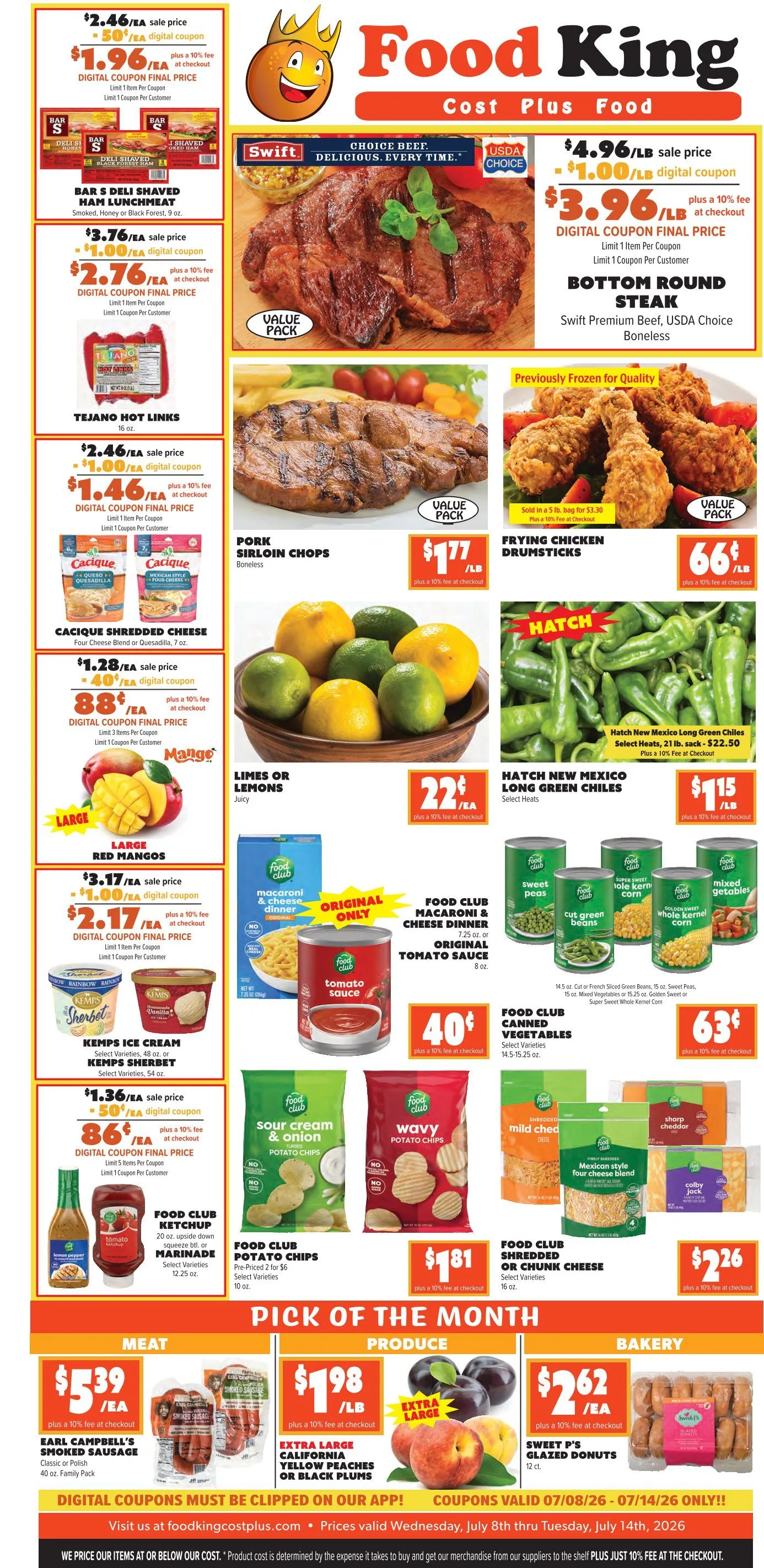 Weekly ad Food King Sales from July 8 to July 14 2026 - Page 