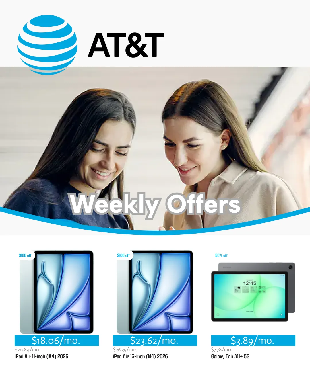 Weekly ad AT&T Sales from June 8 to June 27 2026 - Page 1