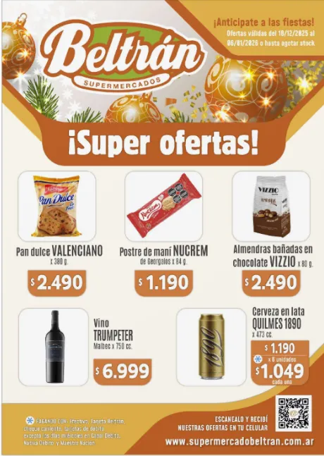 Ofertas de Beltrán Supermercados Ofertas 18 de diciembre al 6 de enero 2026 - Página 1 del catálogo