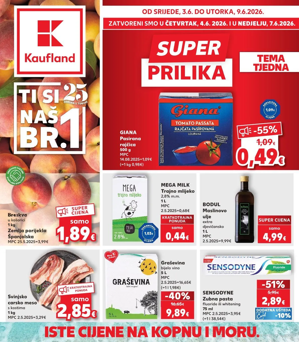 Katalog Kaufland od 3. lipnja do 9. lipnja 2026. - Pregled Stranica 1