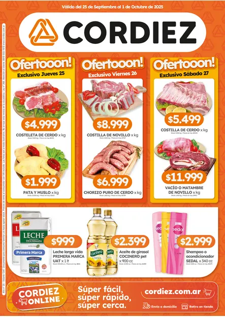 Ofertas de Ofertas Cordiez  25 de septiembre al 2 de octubre 2025 - Página  del catálogo