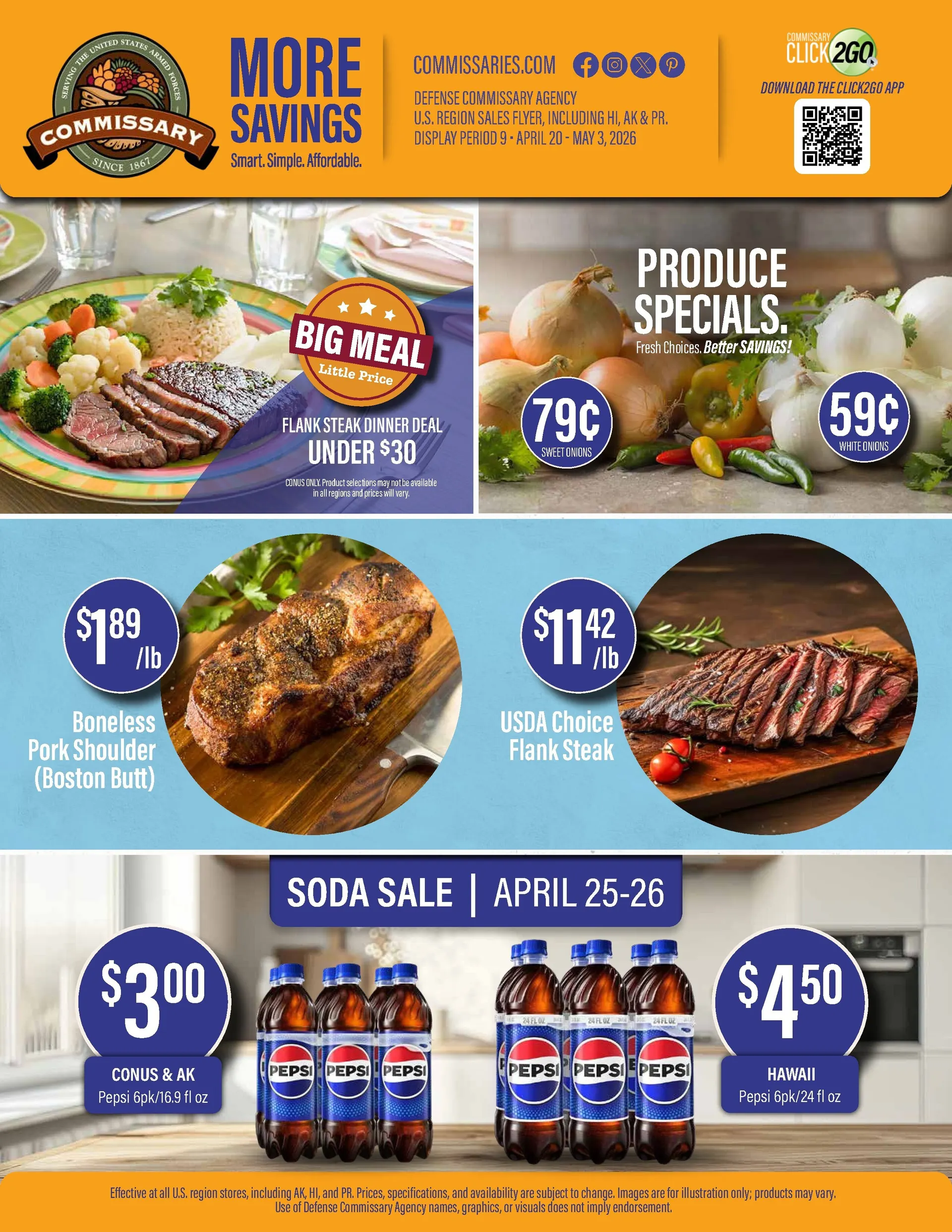 Weekly ad  Commissary Sales from April 20 to May 3 2026 - Page 1