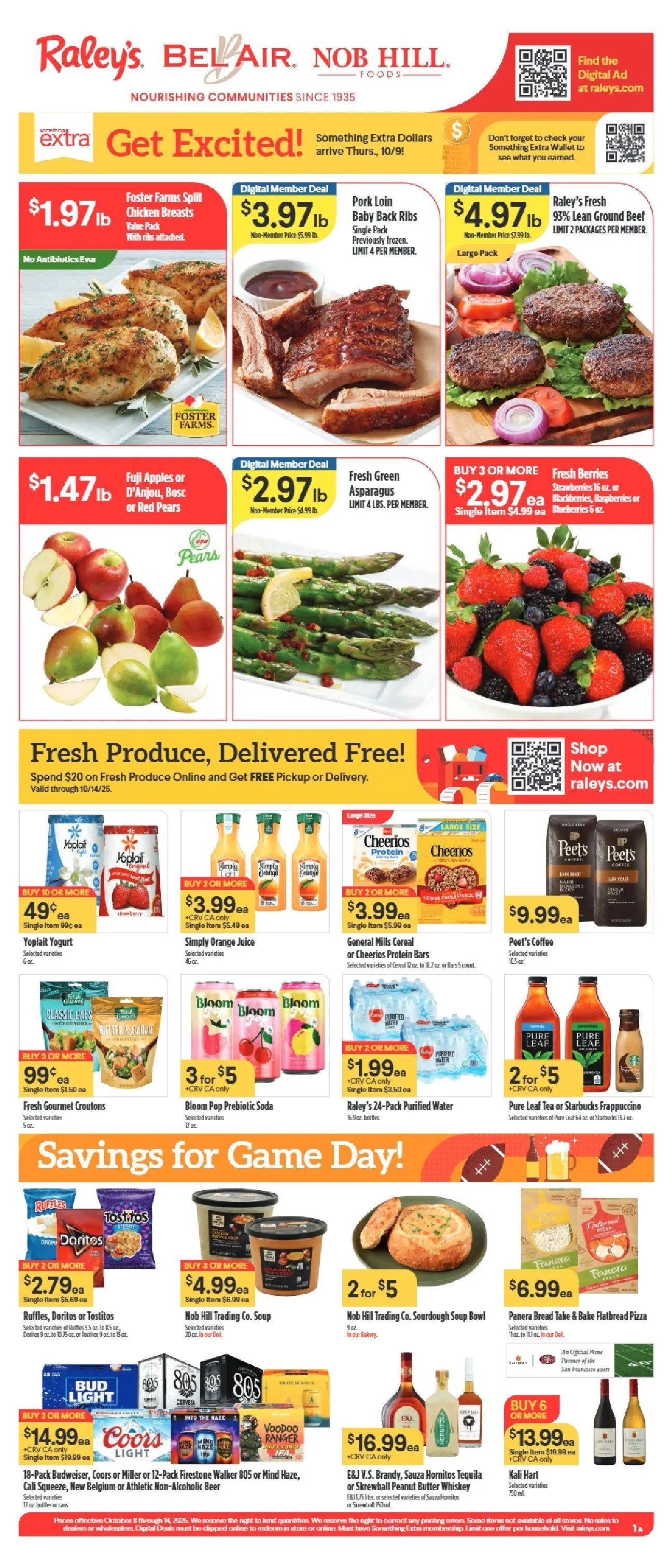Weekly ad Raley's Sales from October 8 to October 14 2025 - Page 1