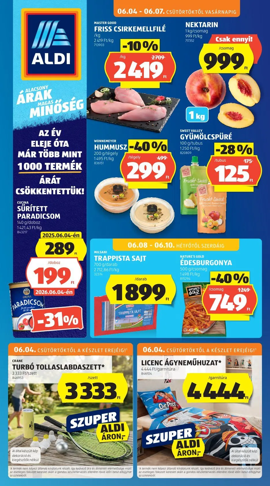 Katalógus Aldi legfrissebb ajánlatai június 4.-tól június 7.-ig 2026. - Oldal 1