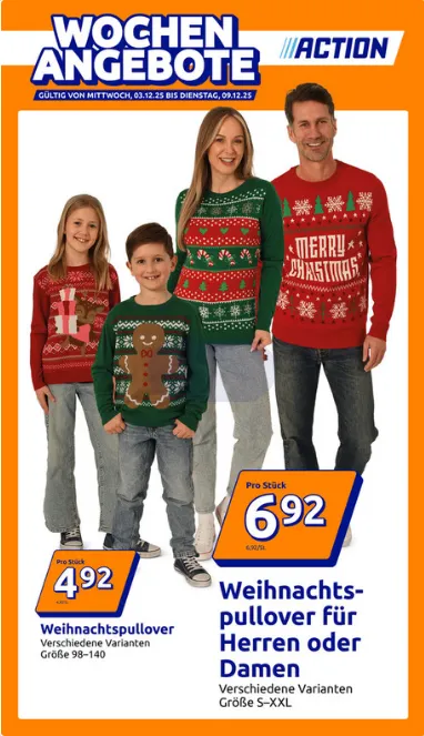 Action Angebote von 3. Dezember bis 9. Dezember 2025 - Prospekt seite 1