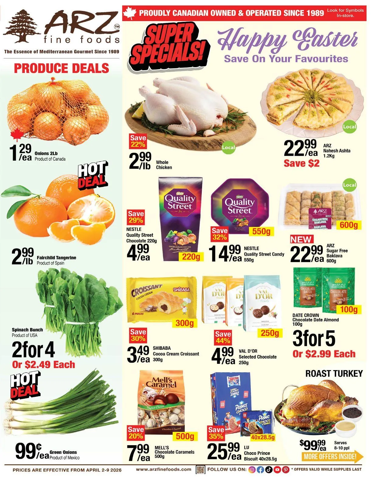 Arz Fine Foods Sales from April 2 to April 9 2026 - flyer page 1