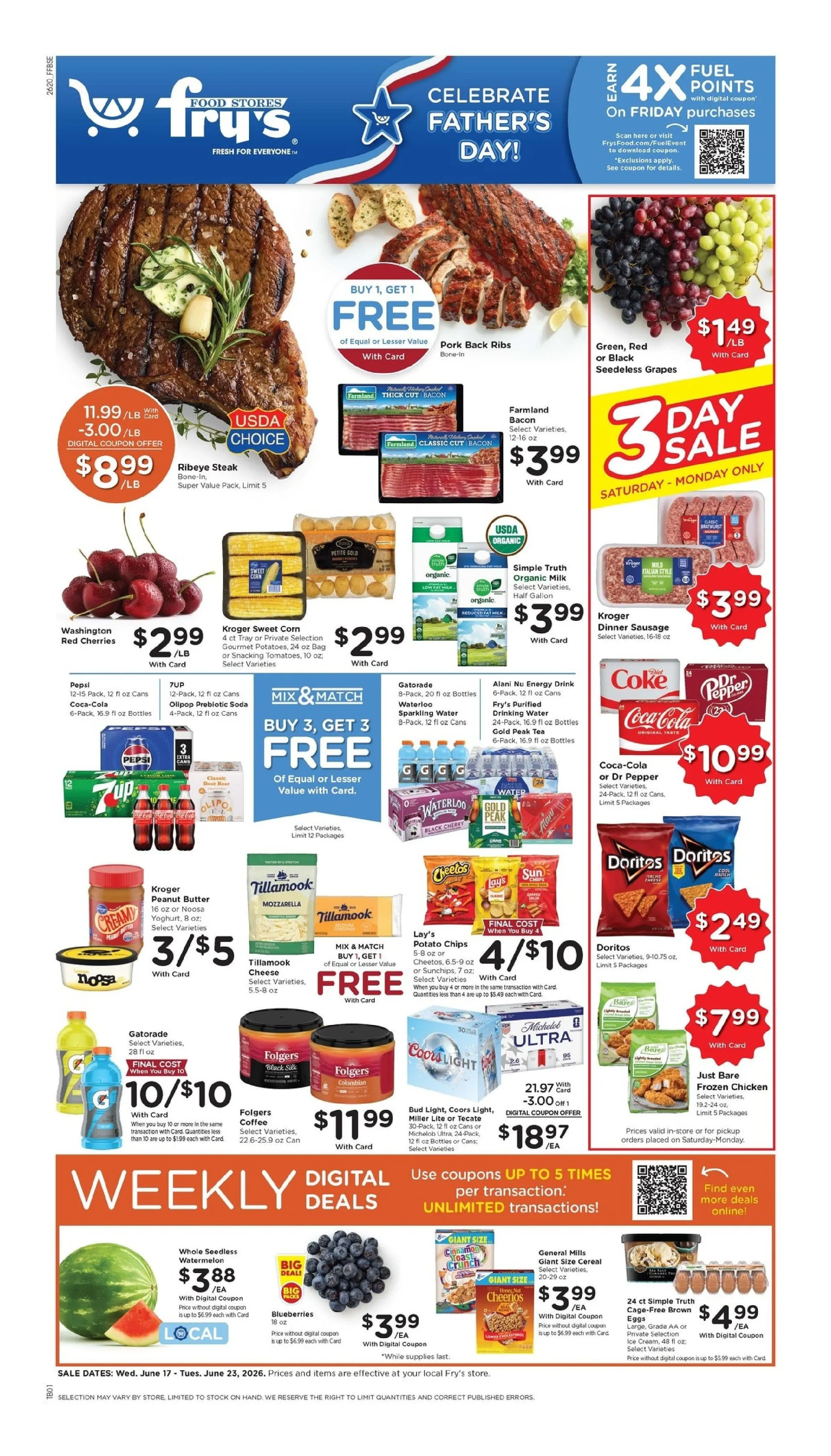 Weekly ad Fry's Food Sales from June 17 to June 23 2026 - Page 