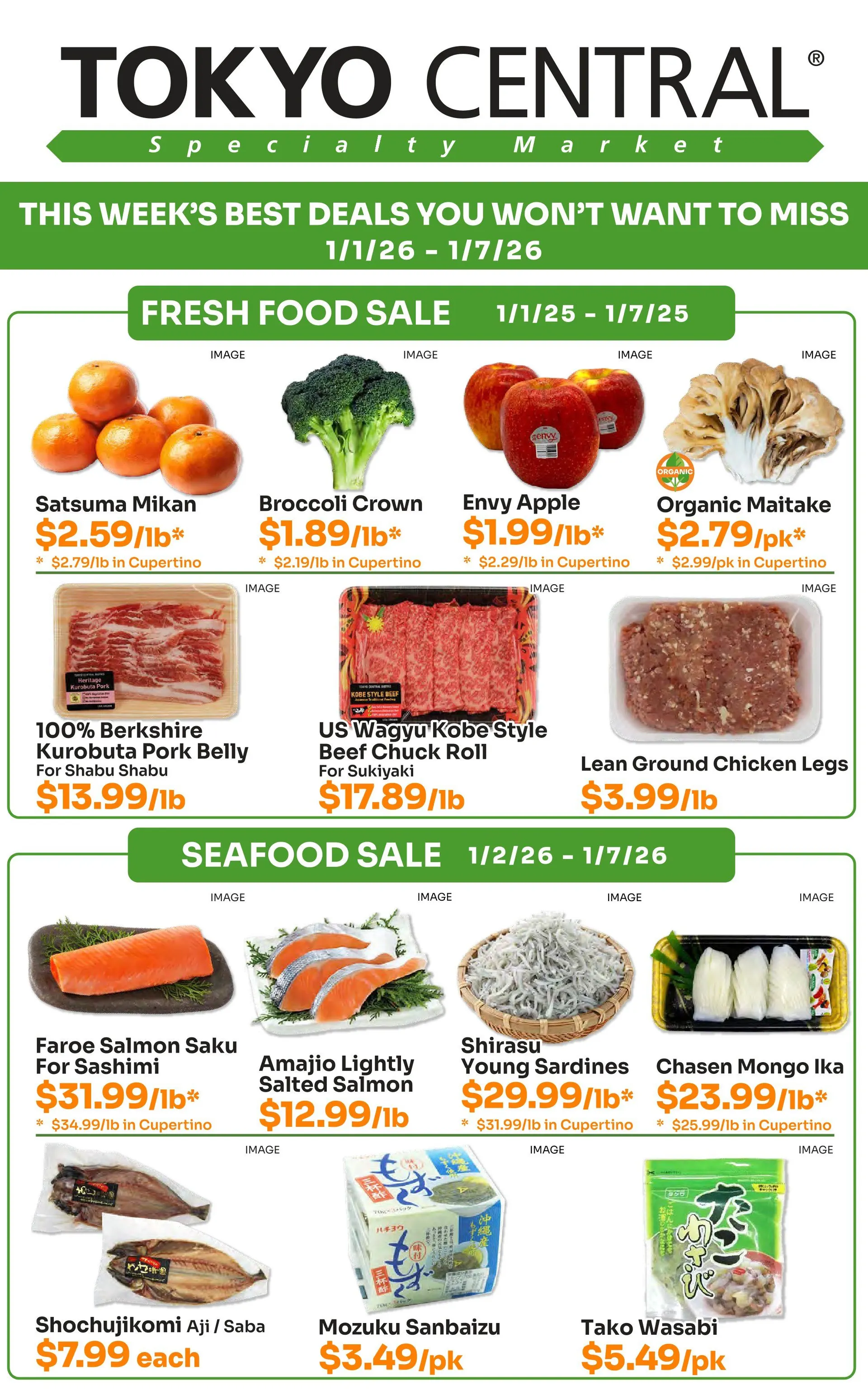 Weekly ad Tokyo Central Specialty Market Sales from January 1 to January 7 2026 - Page 