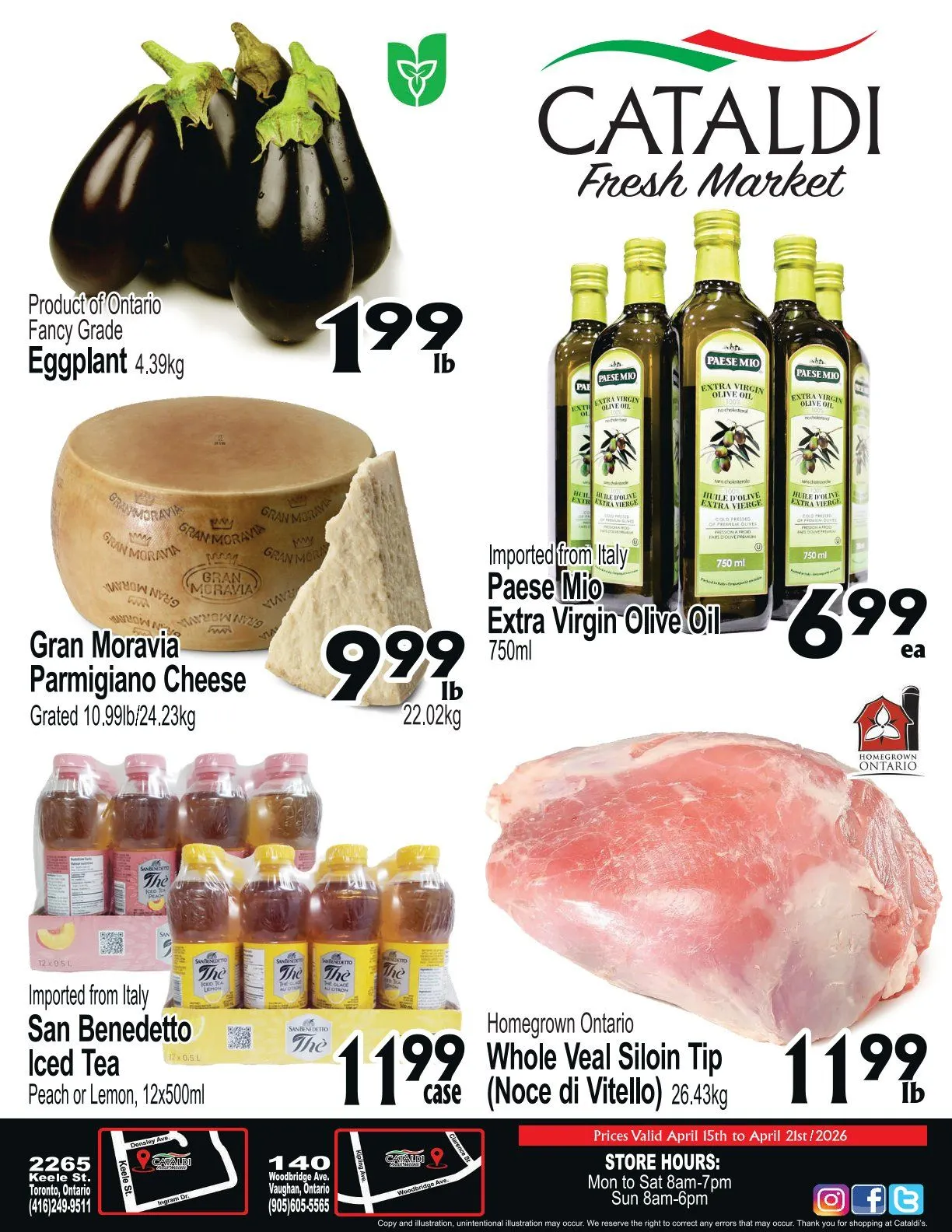 Cataldi Fresh Market Sales from April 15 to April 21 2026 - flyer page 