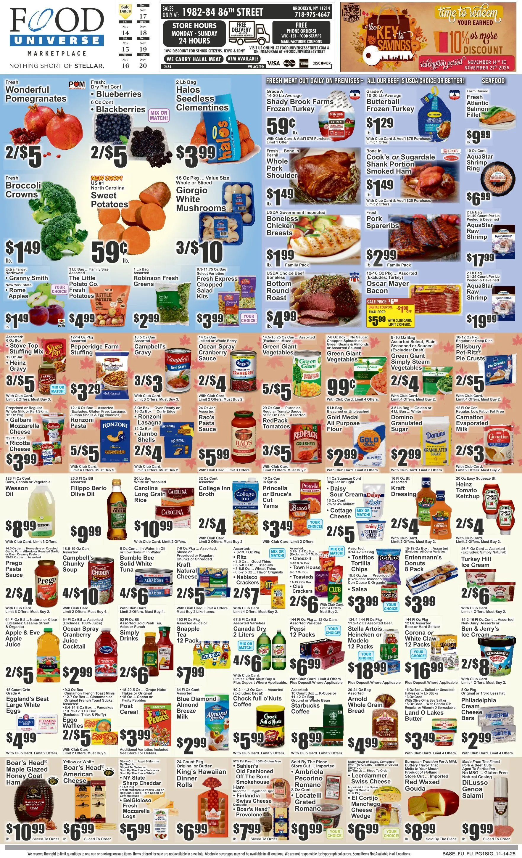 Weekly ad Food Universe Sales from November 17 to November 20 2025 - Page 1