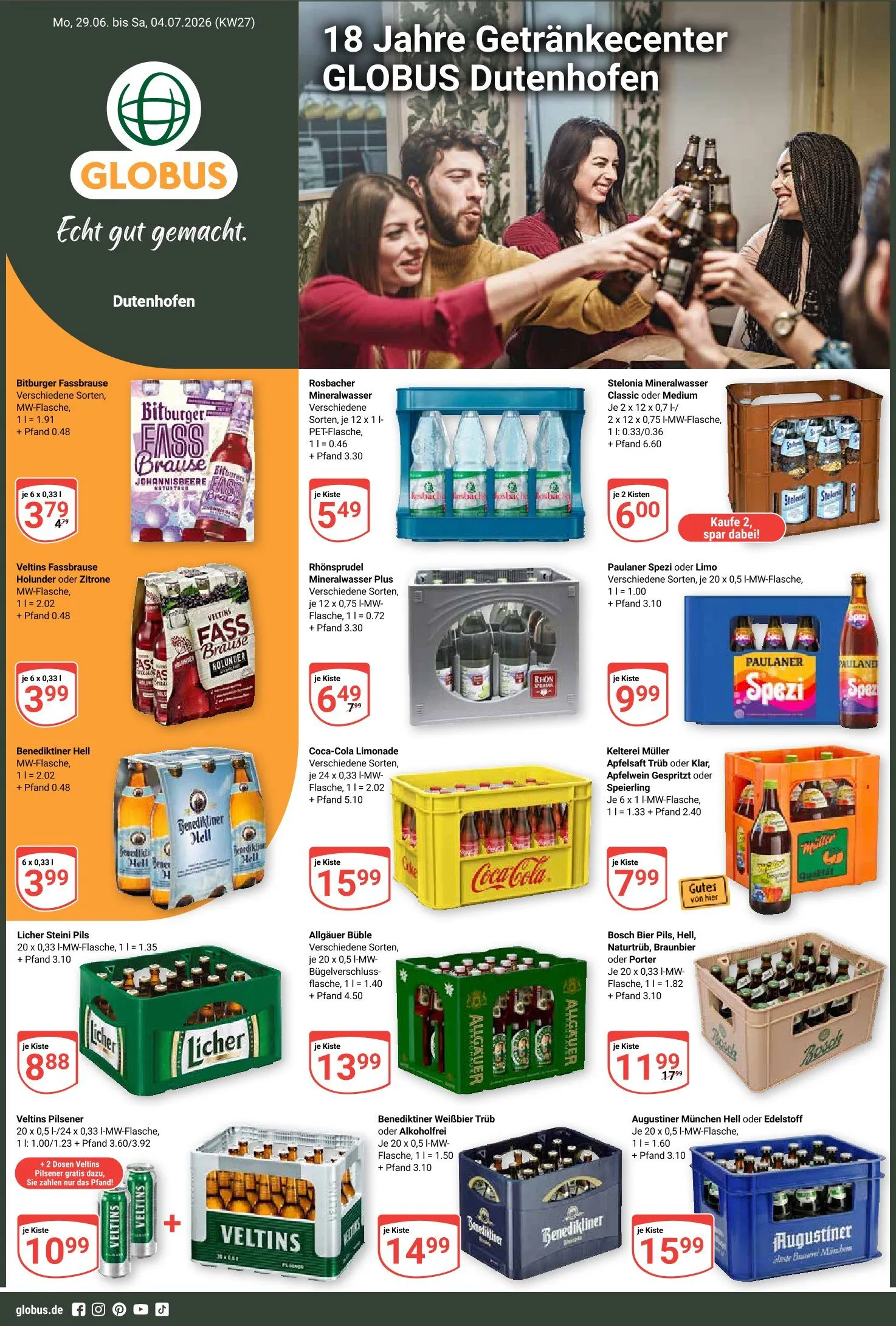Globus Angebote von 29. Juni bis 4. Juli 2026 - Prospekt seite 