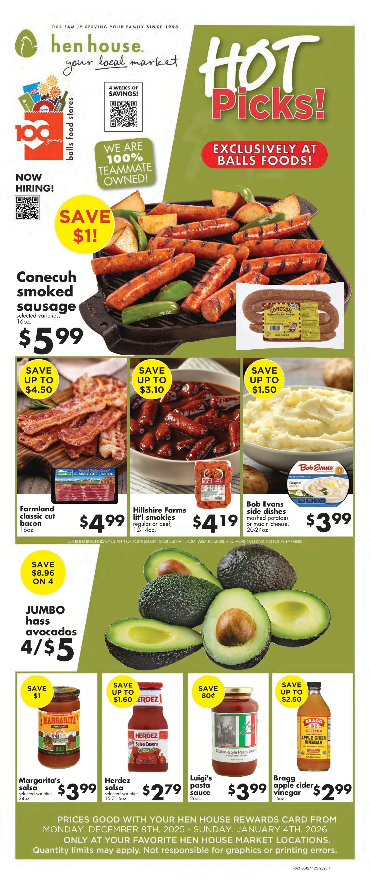 Weekly ad Hen House Sales from December 8 to January 4 2026 - Page