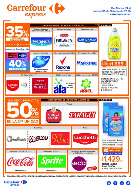 Ofertas de Ofertas Carrefour Express 21 de octubre al 30 de octubre 2025 - Página  del catálogo