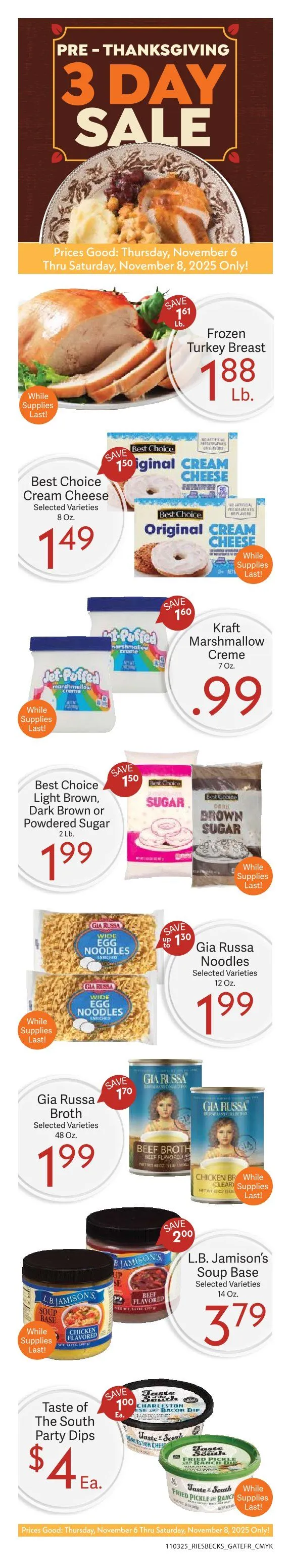 Weekly ad Riesbeck Sales from November 6 to November 8 2025 - Page 