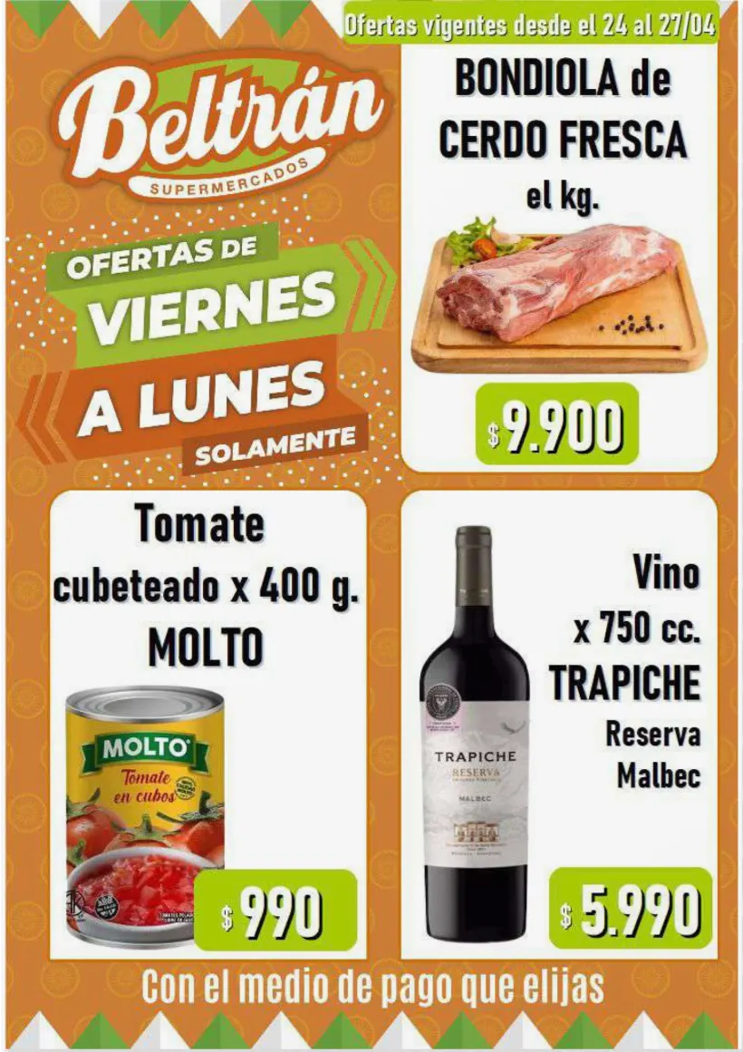 Ofertas de  Ofertas Beltrán Supermercados 21 de abril al 27 de abril 2026 - Página 1 del catálogo