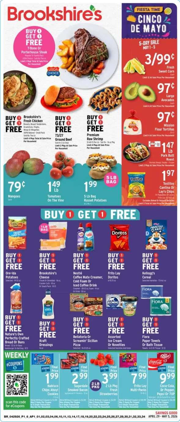 Weekly ad Brookshires Sales from April 29 to May 5 2026 - Page 