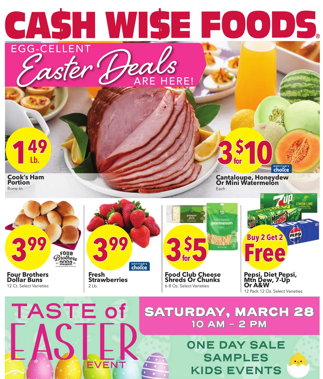 Weekly ad Cash Wise Sales from March 25 to March 31 2026 - Page 1