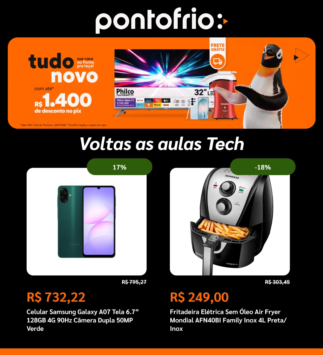 Encarte de  Ponto Frio Ofertas 22 de maio até 10 de junho 2026 - Pagina 1
