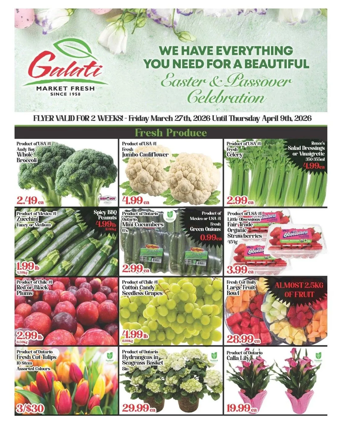 Galati Market Fresh Sales from March 27 to April 9 2026 - flyer page 1