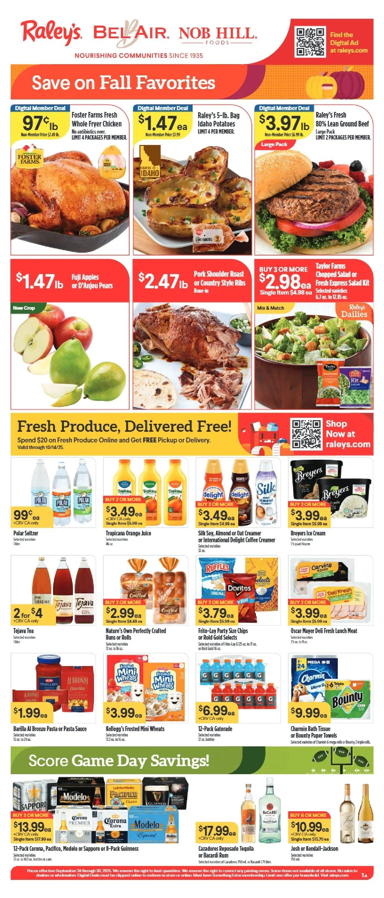 Weekly ad Nob Hill Sales from September 24 to September 30 2025 - Page 1