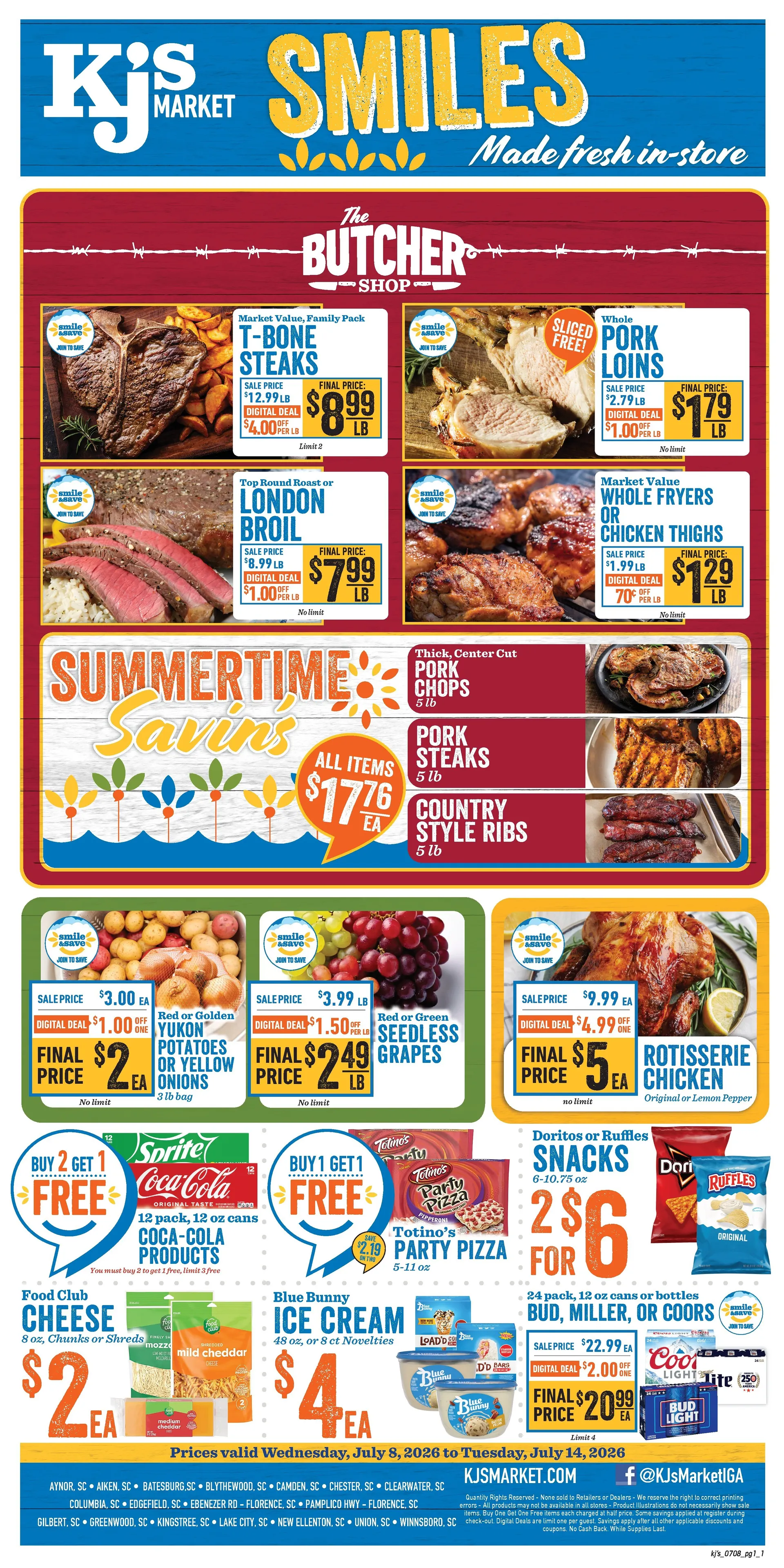 Weekly ad KJ´s Market Sales from July 8 to July 14 2026 - Page