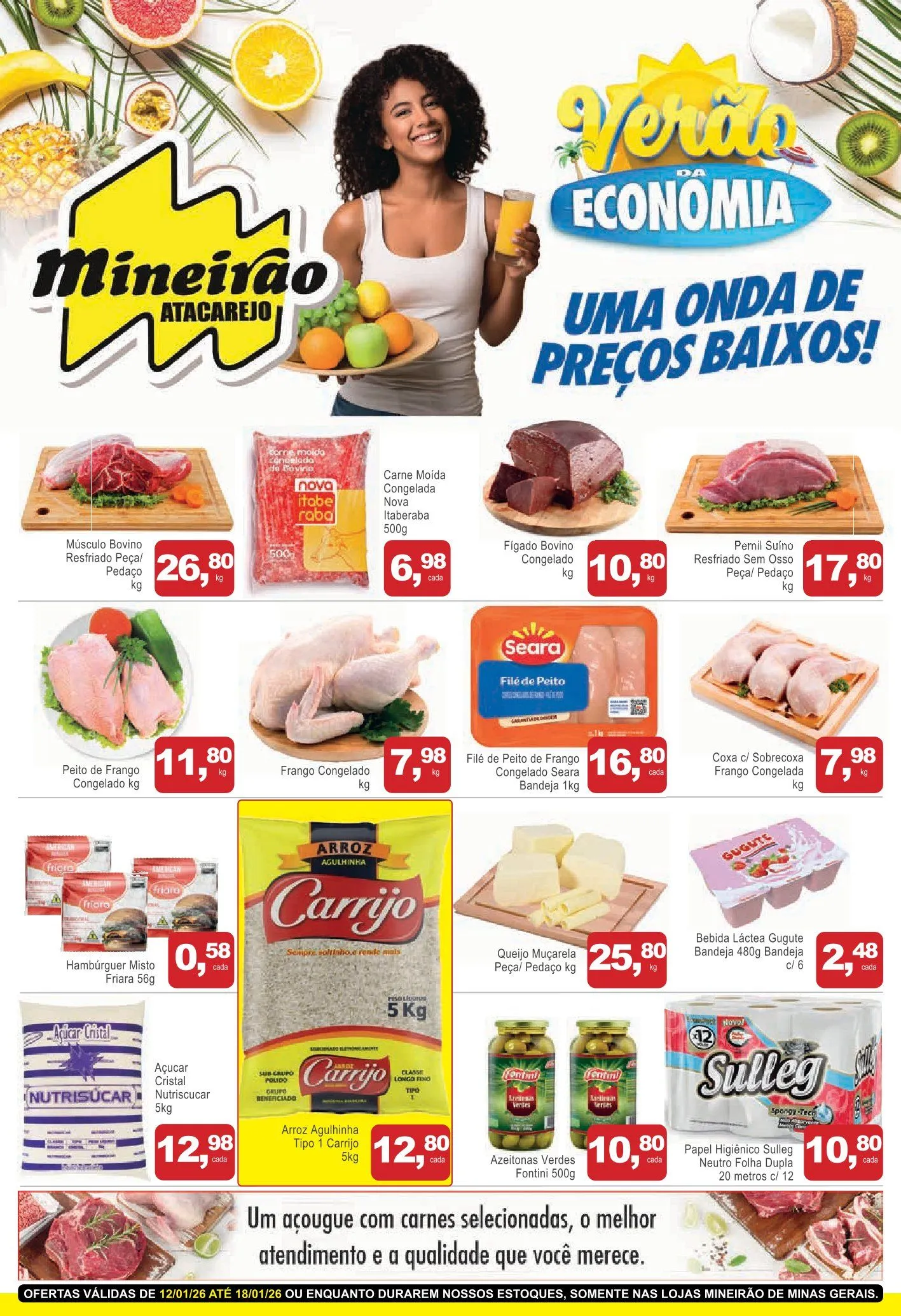 Encarte de Mineirão Atacarejo 12 de janeiro até 18 de janeiro 2026 - Pagina 1