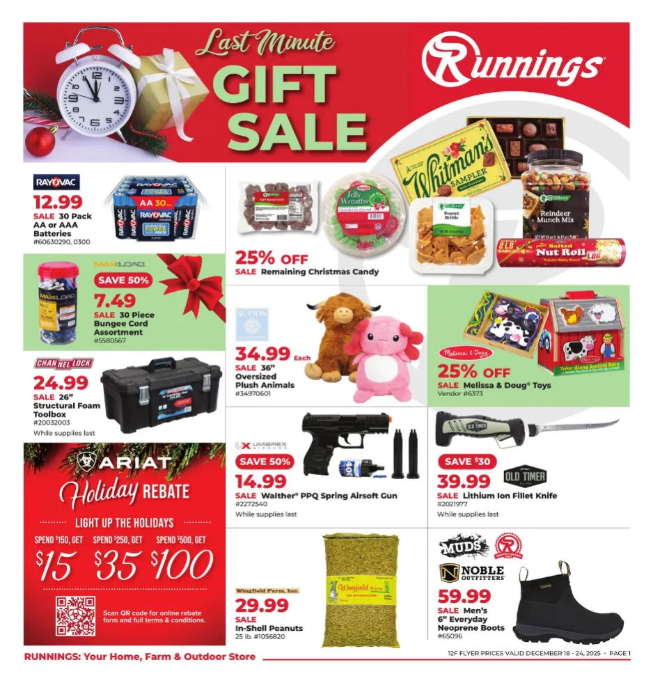 Weekly ad Runnings Sales from December 18 to December 24 2025 - Page 1